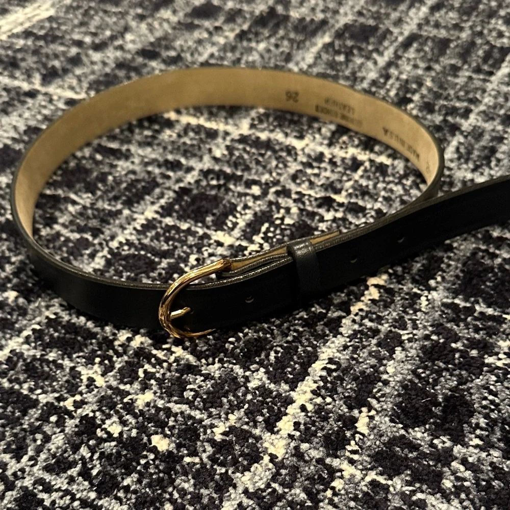 Classic Kids Dark Blue Belt with Gold Buckle
